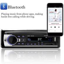 Jus автомобильное радио 1 Din 12V стерео Bluetooth MP3 музыкальный плеер USB вход TF карта Авторадио с дистанционным управлением 2024 - купить недорого