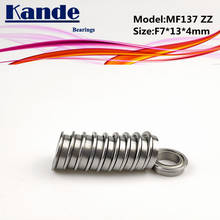 Kande подшипники 10 шт MF137ZZ MF137Z MF137 mfzz MF137 MF137 Миниатюрный фланцевый подшипник f7x13x4 мм 2024 - купить недорого