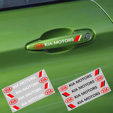 4 x Car Styling Car Door Handle Car Stickers Decoration For Kia Ceed Rio Sportage R K3 K4 K5 Ceed Sorento Cerato Optima 2024 - buy cheap