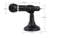 Computador portátil desktop 3.5mm microfone KTV-307 fio karaoke microfone handheld com base para gravação de canto 2024 - compre barato