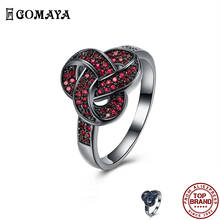GOMAYA Surround Pave Clear Zirconia Finger Rings For Women Personality Design Romantic Wedding Ring Engagement Fashion Jewelry 2024 - buy cheap