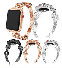 Diamond Bracelet for Apple Watch 5 band 38mm 40mm iWatch Series 4/3/2/1 stainless Stella strap for apple watch 6 strap 44mm 42mm 2024 - buy cheap