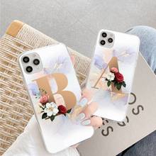 Initials marble Phone Case For Samsung Galaxy S5 S6 S7 S8 S9 S10 S10e S20 edge plus lite 2024 - buy cheap
