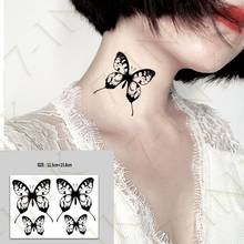 Fashion Temporary Tattoo Stickers Dark Sexy Butterfly Moon Sun Body Art Middle Size Fake Tatoo Flash Tatto  for Men Women 2024 - buy cheap