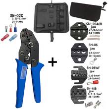 0.25-2.5mm 4 Jaw crimping pliers Kit For Self Adjustable Crimping Hand Pliers Electrical Wire Terminals Crimper Hand Tool Set 2024 - buy cheap