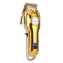 Kemei Electric Hair Clipper Cordless LCD All-metal Barber Professional Hair Cutting Trimmer Gold Silver Machine Mower KM-1986 2024 - buy cheap