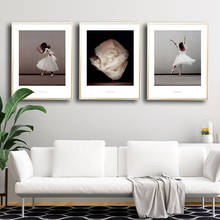 Balé fotografia nórdica, poster de bailarina, pintura em tela, arte de parede, quadros para sala de estar, estampas decorativas modernas, sem moldura 2024 - compre barato