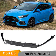 Car Front Bumper Lip Apron Spoiler for Ford Focus RS Hatchback 4-Door 2016 - 2018 Carbon Fiber Front Bumper Lip Chin Spoiler 2024 - buy cheap