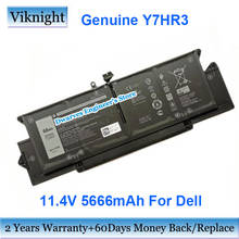 Genuíno y7hr3 11.4v 5666mah bateria do portátil wy9mp xmv7t para dell latitude 7410 baterias do caderno 2024 - compre barato