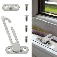 Stainless Steel Security Window Catch Restrictor Home Kids Children Safety Lock Easy fit onto sash.to restrict outwards opening. 2024 - buy cheap