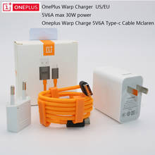 Оригинальный OnePlus Warp Charge 30 адаптер питания 30 Вт США зарядное устройство 5V6A Макс. 1,5 м/2 м кабель type C Быстрая зарядка для OnePlus 7 Pro 7T Pro 2024 - купить недорого