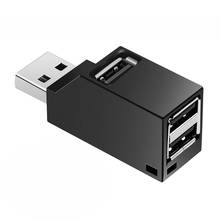 USB 3,0/2,0 HUB адаптер удлинитель для головок мини PLC сплиттер 3 Порты usb-хаб для портативных ПК Macbook телефона высокого Скорость U диск передачи читателя 2024 - купить недорого