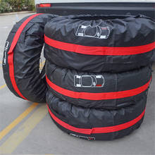 Cubierta de neumático de repuesto para coche, bolsas de almacenamiento de poliéster, 60-80CM, Protector de rueda de vehículo, para invierno y verano, 4 piezas 2024 - compra barato