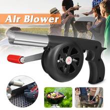 Promotion! Outdoor Cooking BBQ Fan Air Blower For Barbecue Fire Bellows Hand Crank Tool for Picnic Camping stove accessories 2024 - buy cheap