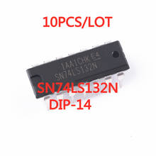 10PCS/LOT NEW 74LS132 SN74LS132N DIP-14 Four inputs and non-Schmitt triggers  In Stock 2024 - buy cheap