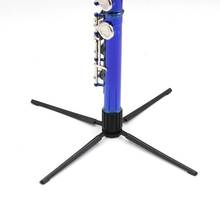 Лидер продаж подставка для флейты износостойкая складной ABS Музыкальный Инструмент Дисплей стеллаж для выставки товаров 4 свободного кроя для гобоя, флейты подставка для саксофона кронштейн 2024 - купить недорого