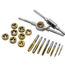 20pcs/set  Multifunction Die Wrench Set Screw Tap Die Set External Thread Cutting Tapping Hand Tool Kit For Garage Workshop 2024 - buy cheap