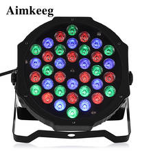 Aimkeeg-luz de discoteca profesional de 36W, lámpara LED RGB con DMX512, Ktv, fiesta, DJ, proyector par con efectos de luz de escenario decorativos 2024 - compra barato