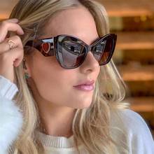 Gafas de sol de ojo de gato para mujer, de estilo Vintage anteojos de sol, de diseñador de marca, de lujo, UV400, de gran tamaño 2024 - compra barato