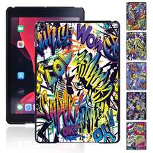 Capa estilo tablet grafite arte para apple ipad 8 2020 8th gen 10.2 cabeças capa de plástico rígido ultrafino durável + stylus grátis 2024 - compre barato