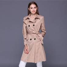 Женское пальто с длинным рукавом, Женская двубортная одежда, Женское пальто, женское весеннее Европейское пальто 2024 - купить недорого