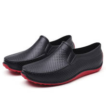 Sapatos de chuva masculinos waterrpoof, calçado de borracha sem cadarço para homens, sapato para chuva, para pai e pesca 2024 - compre barato