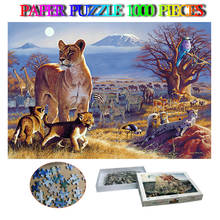 Kilimanjaro Twilight Paper Adults Jigsaw Puzzle 1000 Pieces Brain Trainer Puzzle Toys Kids Children Education Gifts Puzzle Game 2024 - buy cheap