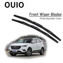 1Set Rubber Car Front Wiper Blade Kit Accessory For Hyundai Creta ix25 2018 2017 2016 2015 2014 Windscreen Original Accessories 2024 - buy cheap