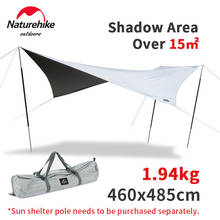 Naturehike Camping Pentagonal Sun Shelter 15㎡ Large Area Waterproof Sunshade Black Glue Coating UPF＞50 Outdoor Tent Canopy 2024 - buy cheap