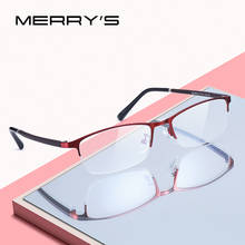 MERRYS DESIGN Men Women Alloy Glasses Half Frame Myopia Prescription Eyeglasses Optical Frame S2265 2024 - buy cheap