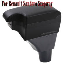 For Renault Sandero Stepway armrest box central Store content Storage box armrest box with cup holder ashtray USB interface 2024 - buy cheap