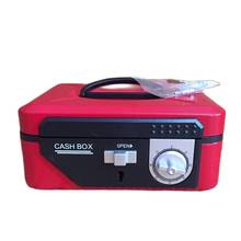 25cm*18cm*9cm Double Insurance Red Password Safes Metal Portable Jewelry Cashier Box Piggy Bank 2024 - buy cheap