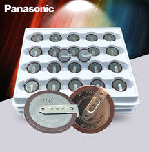 Panasonic-Tipo de moneda Original VL2020, 3V, 20mAh, recargable, 180 grados, 10 Pila de Botón de Litio 2024 - compra barato