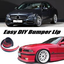 Bumper Lip Deflector For Mercedes Benz C C63 MB W202 W203 W204 W205 1993~2016 / Front Skirt Spoiler For Car Tuning Body Kit 2024 - buy cheap