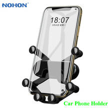 Nohon Gravity Car Phone Holder for iPhone Samsung Xiaomi Huawei Air Vent Clip Car Mount No Magnetic Phone Holder Mobile Stand 2024 - buy cheap