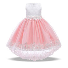 2022 Summer Baby Bridesmaid Wedding Dress For Girls Princess Girl Beading Tutu Dress Kids Children Clothes Dresses Party 4 Color 2024 - buy cheap