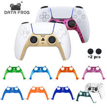 Data frog capa decorativa para controle de playstation 5, capa de reposição para decoração de console de jogos ps5 2024 - compre barato