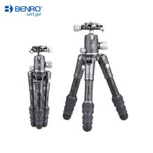 Benro-trípode de fibra de carbono BA227C BA227CK, soporte para cámara, carga máxima de 5 secciones, 12kg, soporte para teléfono móvil pequeño para TikTok 2024 - compra barato