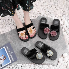 Chanclas de verano para mujer, sandalias de playa sin cordones, zapatillas planas para interiores y exteriores, zapatos informales, 2020 2024 - compra barato