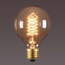 Ретро Edison led светильник накаливания 40 Вт E27 G80 AC220-240v лампа накаливания ампулы лампы Винтаж Эдисон лампы Светильник ing лампы для кафе 2024 - купить недорого