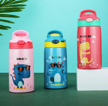 Hot Sales  Cute Children Powdered Milk Kettle Cartoon Stainless Steel 316 Straw Thermos Flasks Baby's Stuff Vacuum Water Bottle 2024 - buy cheap