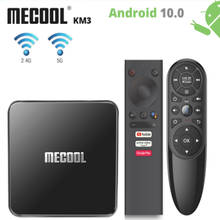MECOOL Amlogic S905X2 KM3 KM9PRO Android 10.0 Smart TV Box 4G DDR4 32G/64G 4K HDR Google Certified Media Player Voice Control 2024 - buy cheap