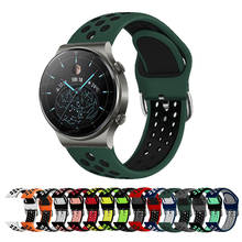 Pulseira de silicone de 22mm, pulseira para huawei gt2 pro smart watch, acessórios, pulseira para huawei gt 42mm 46mm/gt 2 46mm/watch2 pro 2024 - compre barato