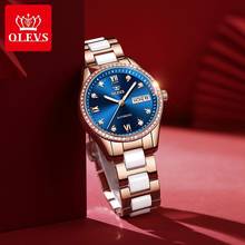 Elegant women's mechanical watches Luxury wrist watch bracelet luxury brand OLEVS waterproof ceramics fashion watches 2020 Gifts 2024 - buy cheap