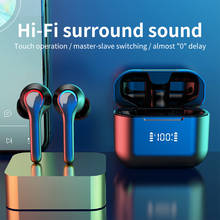Новые Bluetooth V5.0 наушники беспроводные наушники с микрофоном спортивные водонепроницаемые наушники зарядная коробка для XiaoMi IOS Huawei 2024 - купить недорого