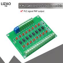 Módulo de aislamiento fotoeléctrico de 24V a 3,3 V, 5V, 12V, 8 canales, 8 bits, convertidor de nivel de voltaje, salida PNP, Adaptador convertidor de señal PLC 2024 - compra barato