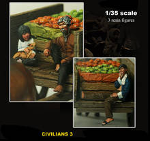 New Unassembled 1/35 ancient Civilians (3 figures and Fruits )  Resin Figure Unpainted Model Kit 2024 - buy cheap