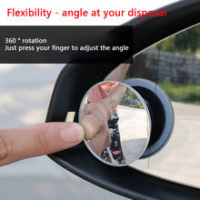 2pcs Car Blind Spot Mirrors 360 Degree Adjustable Frameless Round Convex Blindspot Rearview Mirror for Parking 2024 - buy cheap