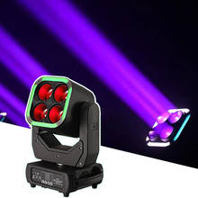 Refletor de led rgb, 3 em 1, com ponta móvel para iluminação de festa, dj, palco, discoteca, controle com console e música dmx512 led rgb, 350w