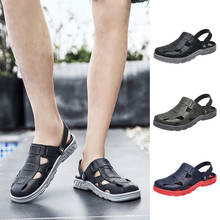 Zapatos de playa con agujeros para Hombre, zapatillas transpirables, cómodas para caminar, calzado de jardín, Cholas para Adulto 2024 - compra barato
